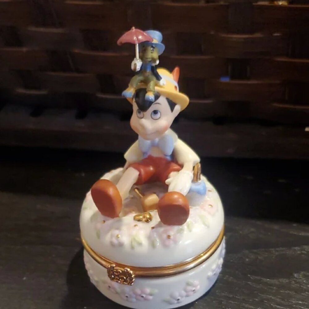 Pinocchio Stamp Treasure Box - Boxed Pinocchio Collection by Lenox